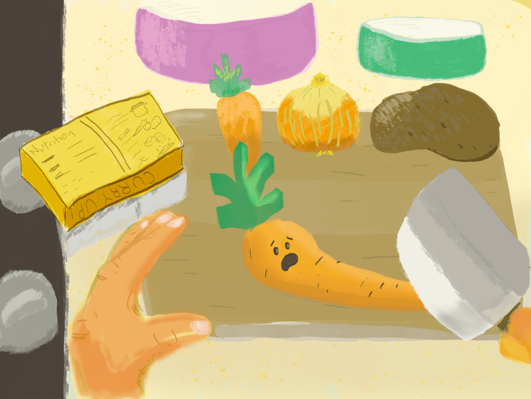 Curry up and cut the&nbsp;veggies!